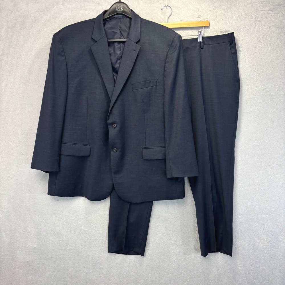 Jos. A. Bank 1905 brrr Comfort Suit Set Mens 50R 44x28 Navy Blue Wool Formal